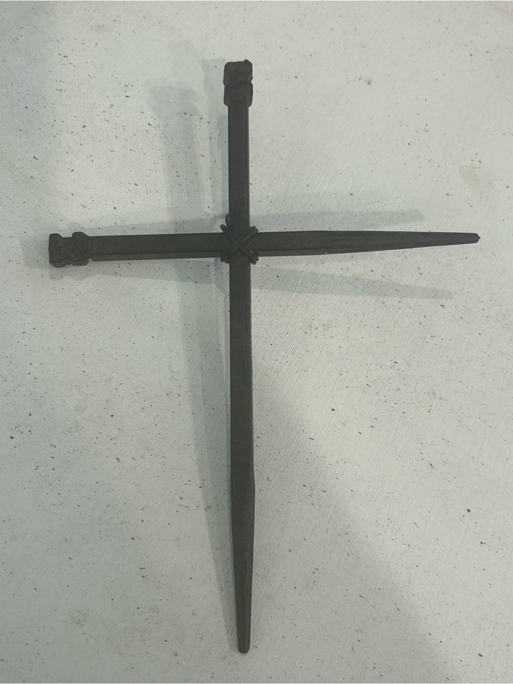 Vintage Wrought Iron Cross Wall Decor Rustic Gothic Primitive 9